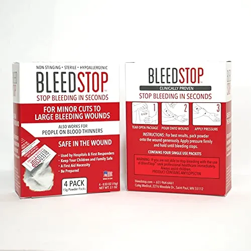 BleedStop™ First Aid Powder for Blood Clotting,