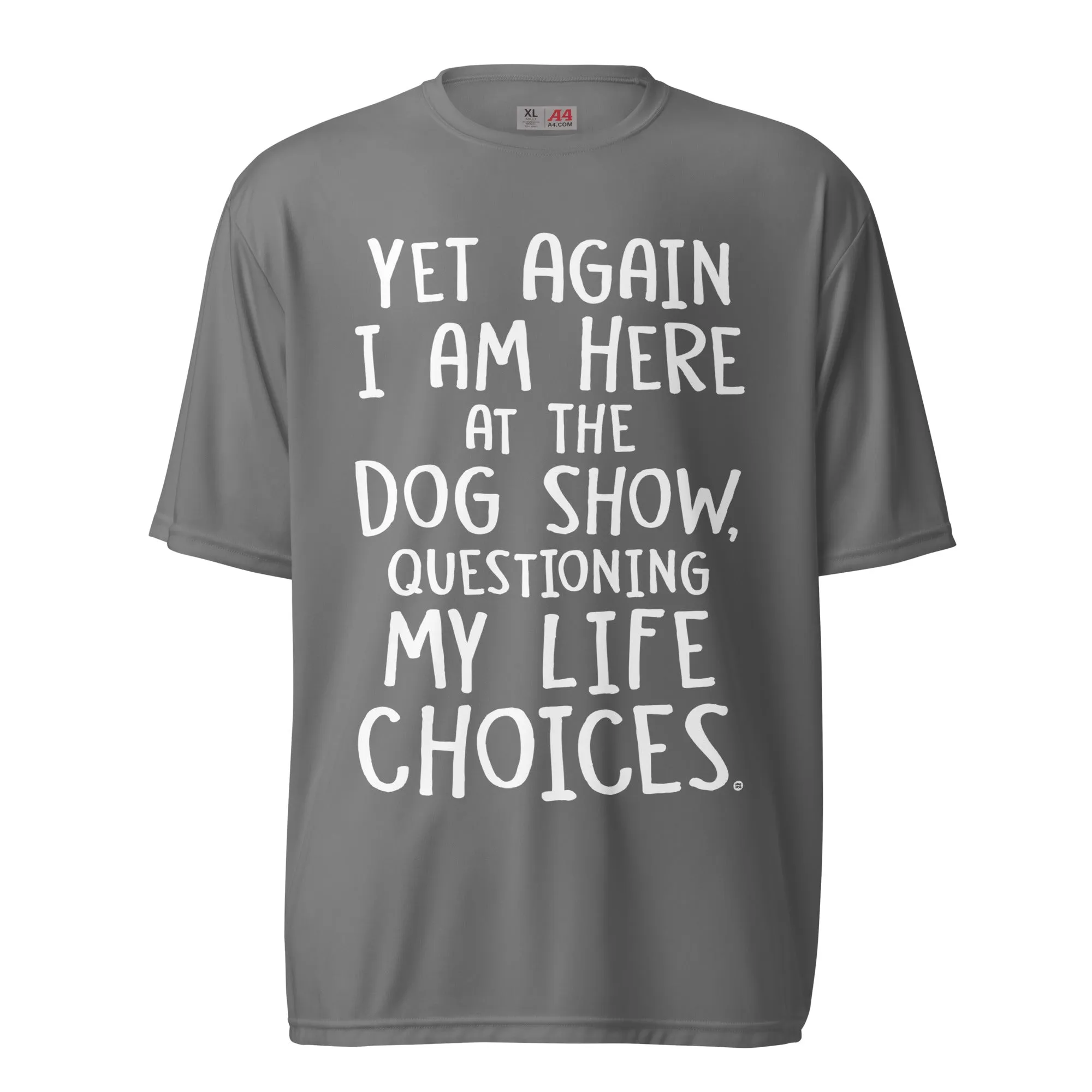 unisex performance crew neck: life choices (dark colors)