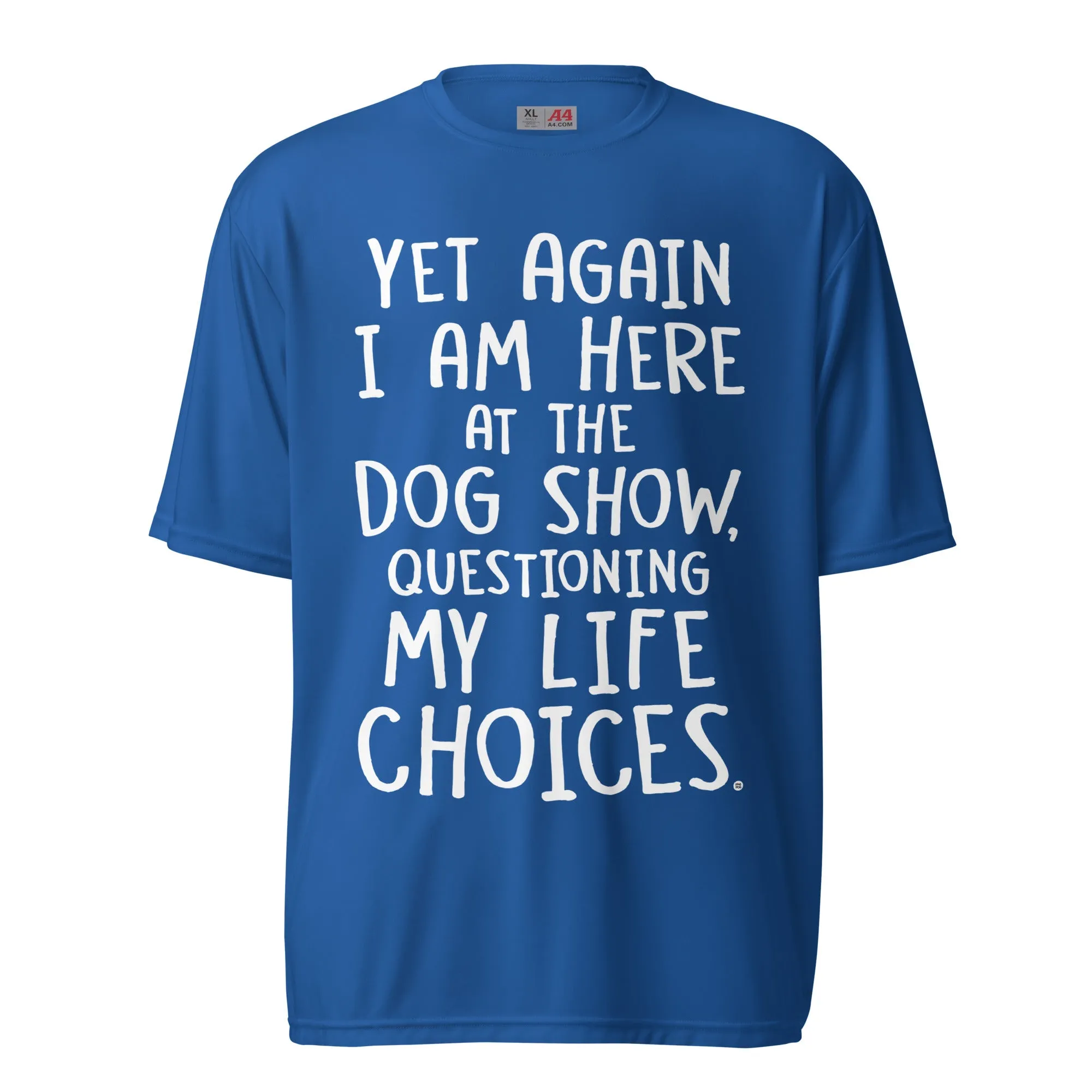 unisex performance crew neck: life choices (dark colors)